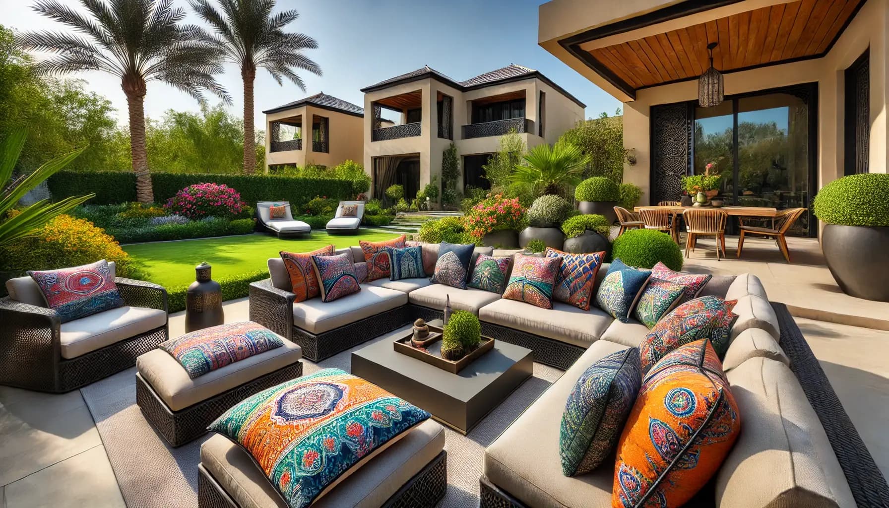 Custom Outdoor Cushions in Dubai | Modern Furnishing Dubai