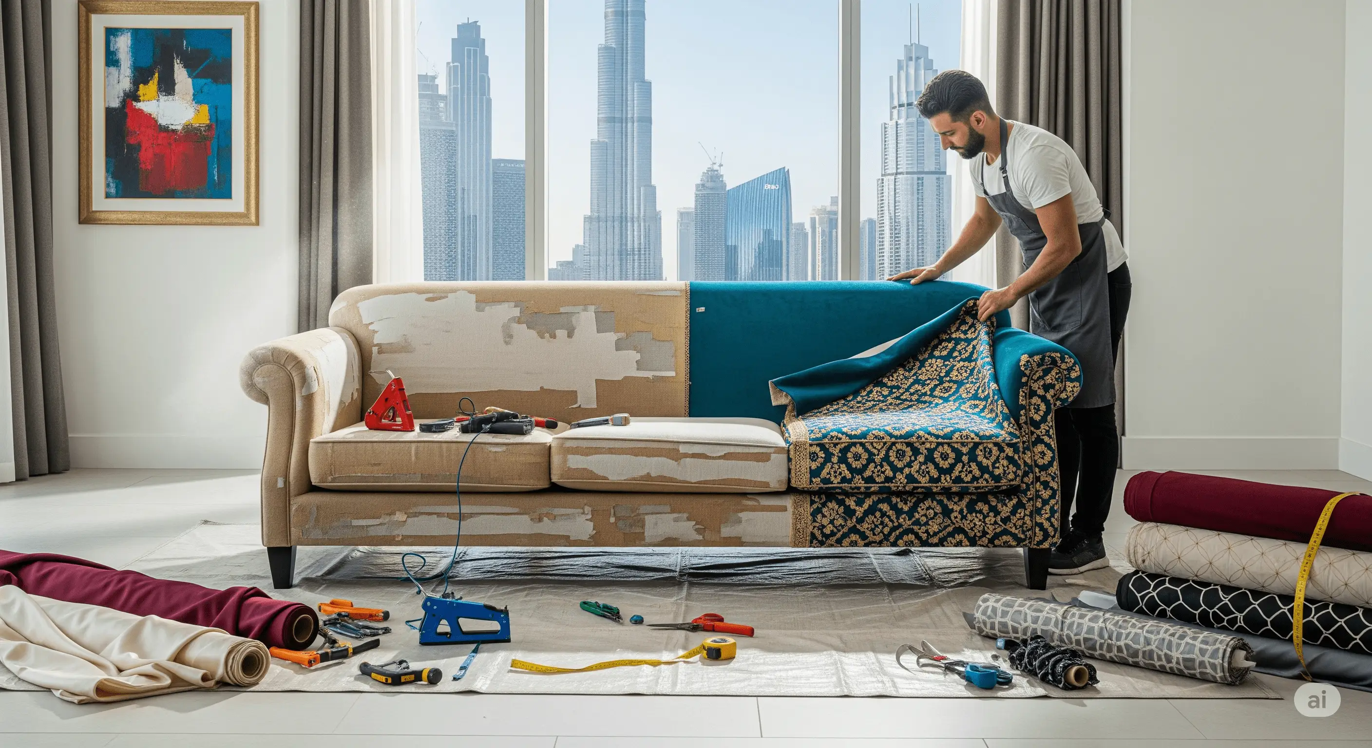 From Shabby to Chic: The Art of Sofa Upholstery Makeovers in Dubai