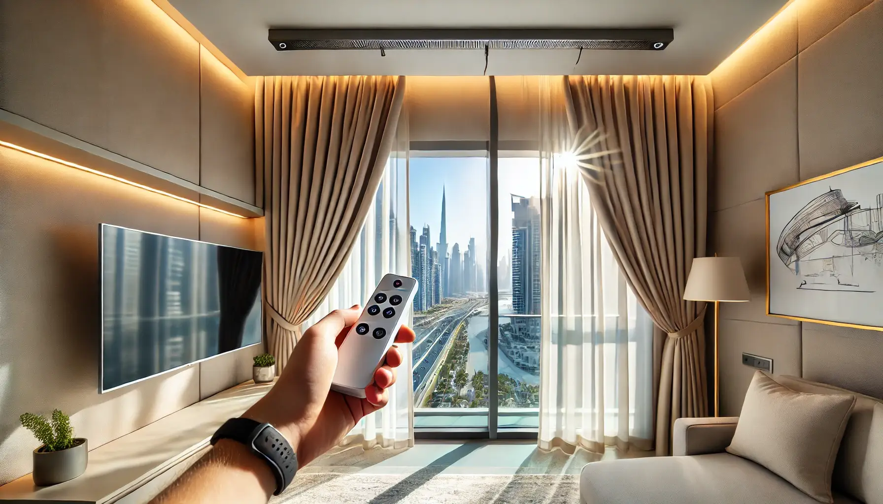 Upgrade Your Home with Remote Control Curtains in Dubai