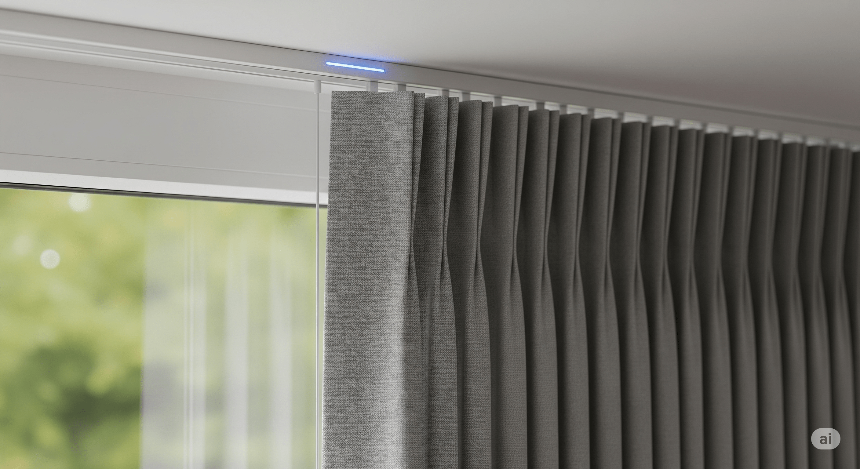 Motorised Magic: Effortless Light Control with Smart Curtains
